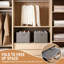 Ensemble de 6 paniers de rangement pliables en tissu avec poignée-129508171