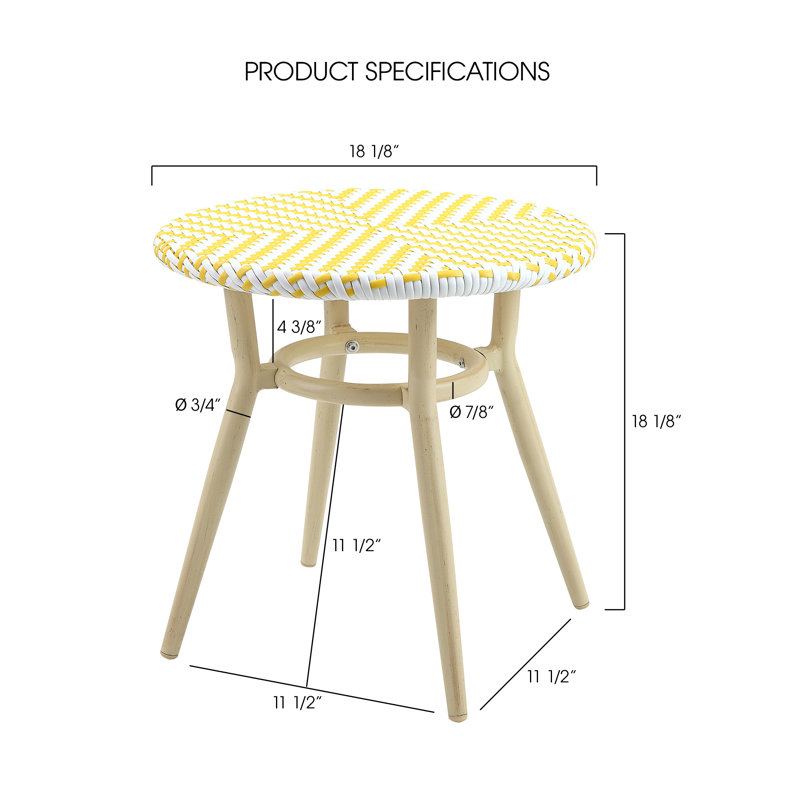 Icarus 3 Piece Kid Seating Group, Yellow, Cream