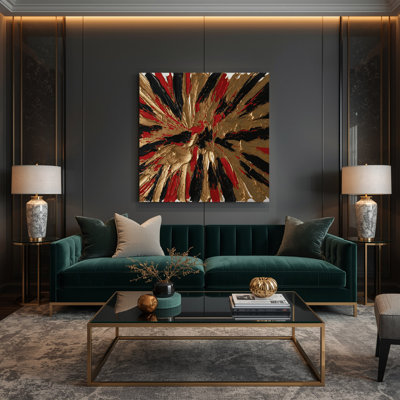 «Neo Expressionism 76», art mural sur toile brune
