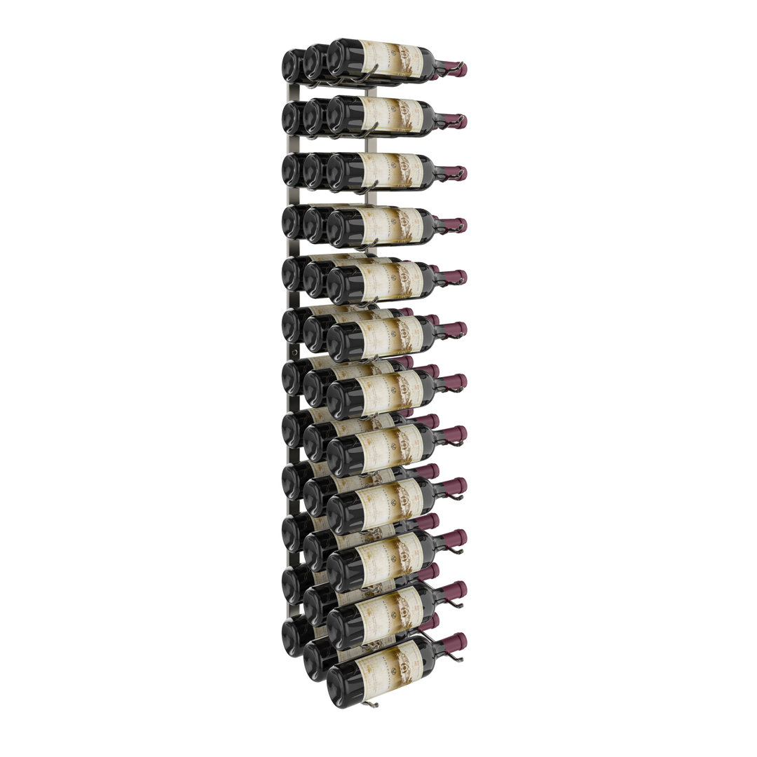 Indurial Wall Mounted 36-Bottle Wine Rack Rebrilliant 