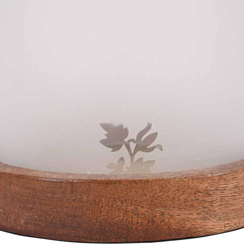 Glass Tabletop Hurricane, 24 cm H x 17 cm W x 17 cm D