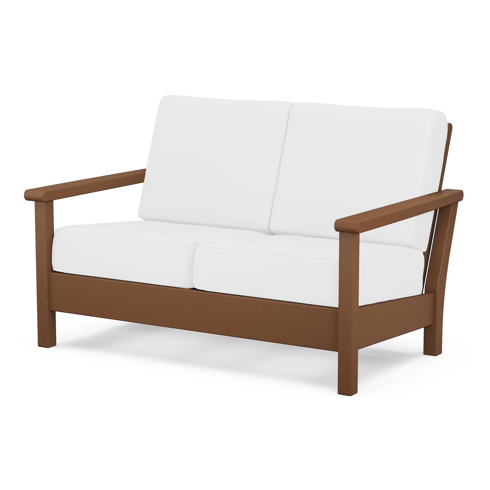 POLYWOOD® Harbour 52" Patio Loveseat, Granite, Green
