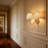 2-Light Armed Fabric Wall Sconce-448498829-448498828
