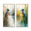 Art mural "Martin-pêcheur au bord du lac I" 2 pièces-507259032-507259033