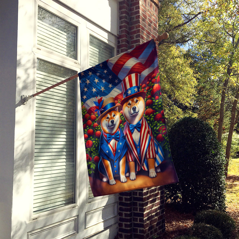 Drapeau «All American House», Shiba Inu