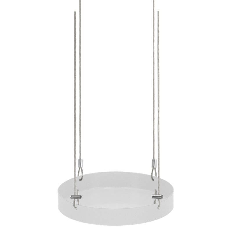 Plant Tray Hanging Round, 2.1 H x 14 L x 14cm D, White