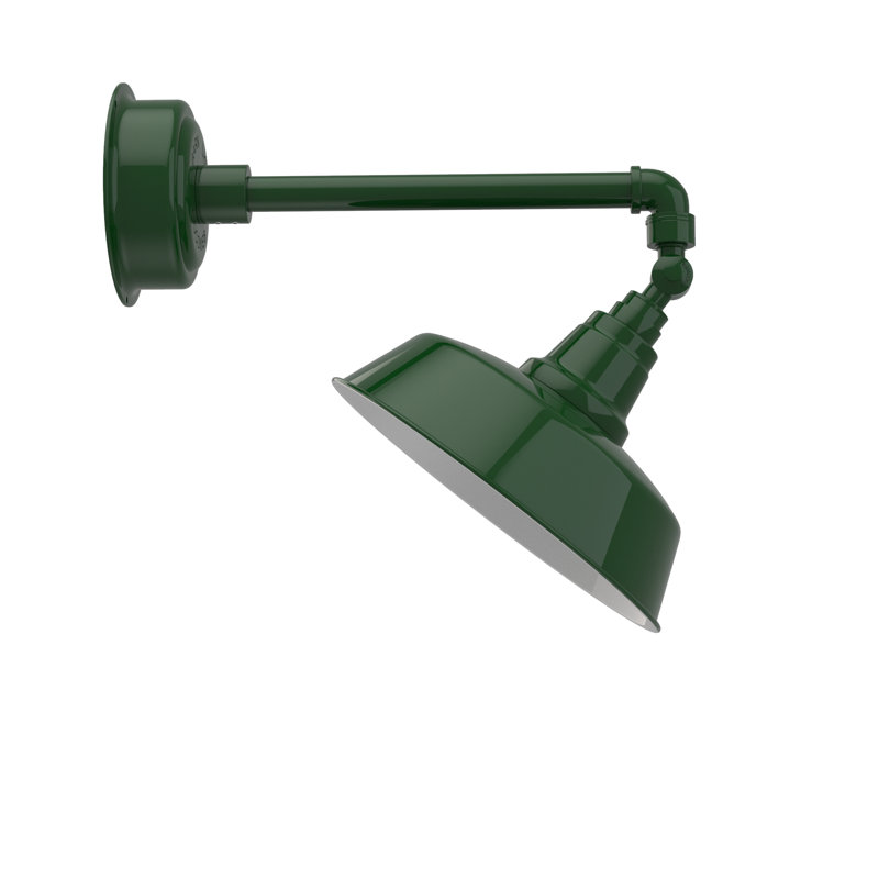 Luminaire de grange d’extérieur à del goodyear, Vert rétro
