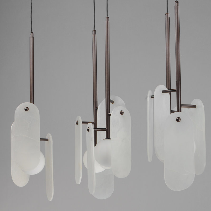 Megalith 5 - Light LED Pendant, Light Brown, Brushed Bronze