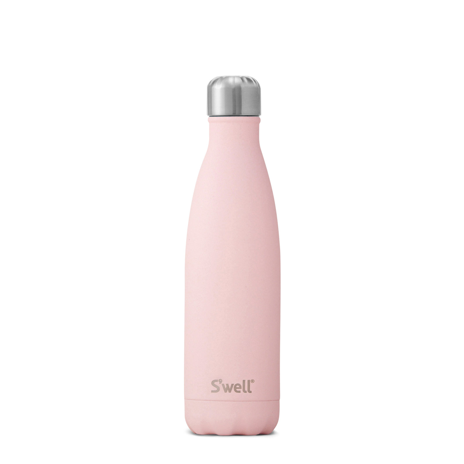 S'well Stainless Steel Triple-Layered Vacuum-Insulated Water Bottle, Pink Topaz, 17.oz