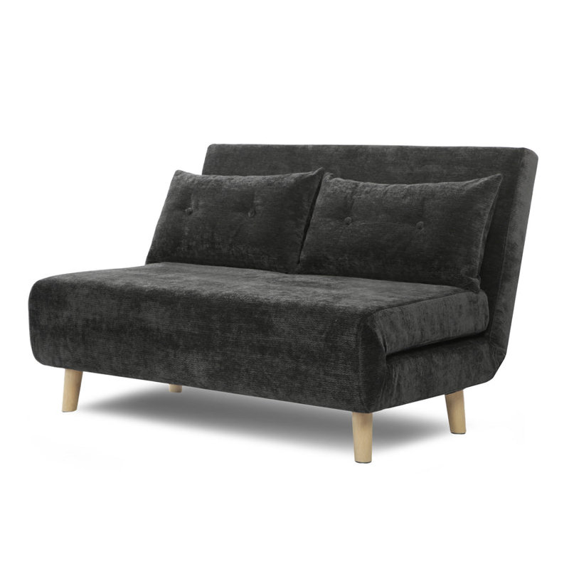 Chanele Sofa, Dark Grey Fabric