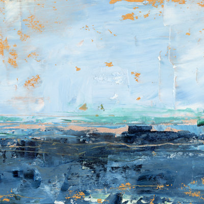Serene Seascape I by Ethan Harper - Wrapped Canvas Painting