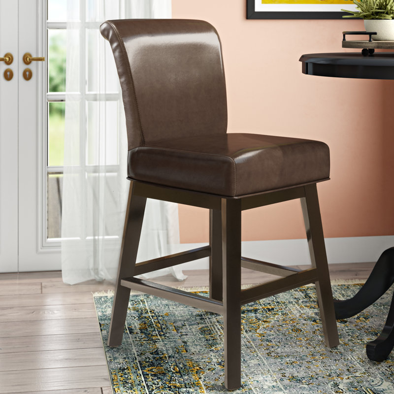 Cheeseman Swivel Bar & Counter Stool, Charcoal, Counter Stool (27.5" Seat Height), 1