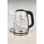 GEEPAS Illuminating Electric Glass Kettle | 1.7L Cordless Jug Kettle with Stainless Steel Heating Element Auto Shut Off Boil-dry Sensor | Safety Locking Lid Cord Storage | 2 Year Warranty 2200W-89068803