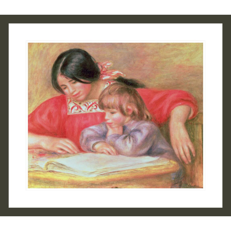 «Leontine and Coco» par Pierre-Auguste Renoir, impression giclée encadrée, H 23,5 po x l 26,97 po