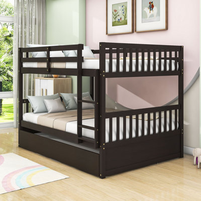 Hildemar Kids Full Over Full Wood Bunk Bed with Twin Size Trundle -  Harriet Bee, 440659DE2F6A4A4A9E86C5DB08B66BCE