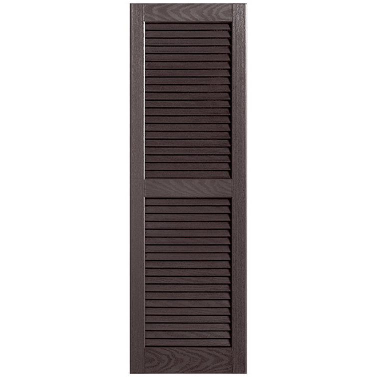 Straight Top Open Louvre Shutters Pair