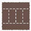 Carreaux de terrasse de style H de 12 po, carreaux de terrasse à emboîtement de module de bricolage, carreaux de cour faciles et rapides à installer pour le porche de la cour arrière du balcon de la piscine 44 pièces-113910005