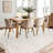 Bordered Design Machine Washable Rug with Rubber Backing for Living Room Modern Non-Slip Dining Room Rug Easy-Cleaning Floor Carpet for Bedroom-139528987-137413979