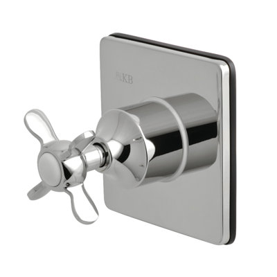 Kingston Brass Single-Handle Wall Mount Three-Way Diverter Valve with Trim Kit