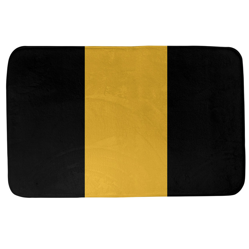 17" W x 24" L, Black/Cadmium Yellow Middle