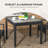 Theopal Extendable Rectangular Wicker/Rattan Outdoor Dining Table