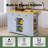 53" Drop-Leaf Countertop Kitchen Cart With Spice Rack & Towel Rack-816853040