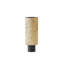 Java Footed Vase-Matte Black/Gold Metallic