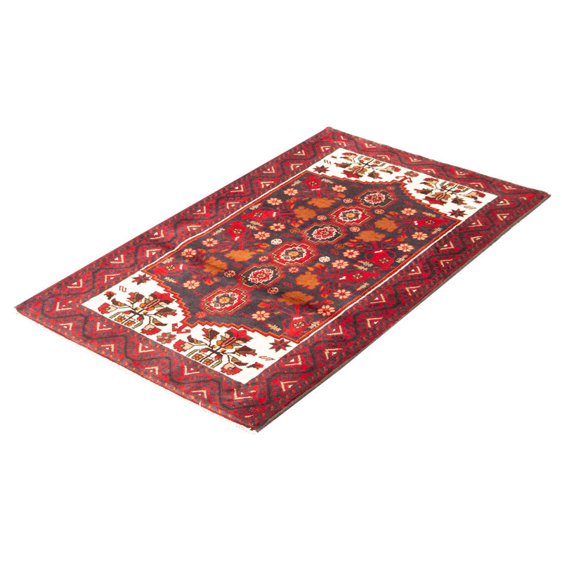 Tapis unique en laine noué à la main 3 pi 7 po x 6 pi 4 po nouvel âge Citali