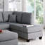 Canapé modulaire réversible de couleur grise 3 pièces