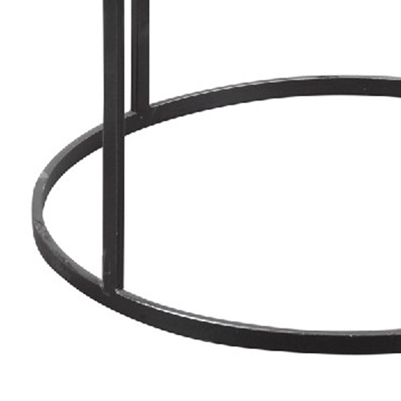 Johah Iron Top End Table