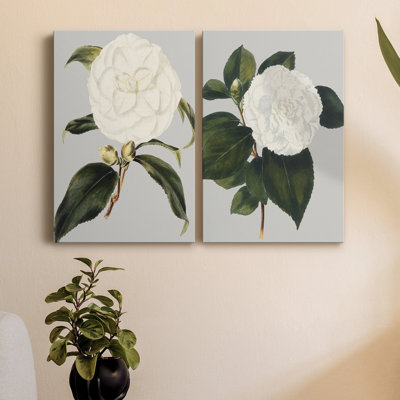Camellia Japonica I, toile tendue avec châssis de qualité supérieure - prête à être accrochée