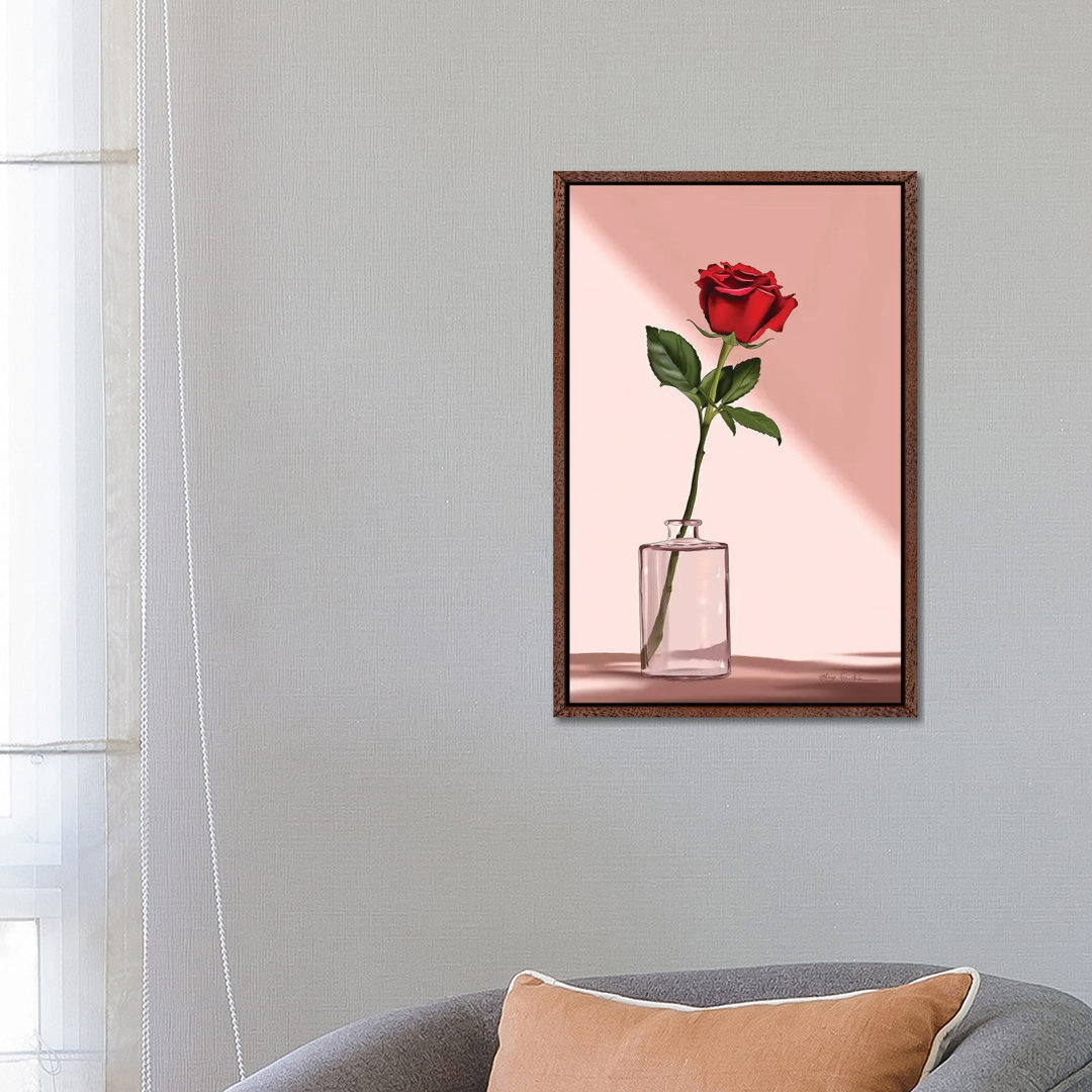 Rose von Elza Fouche - Galerie-verpackte Leinwand Giclée auf Leinwand