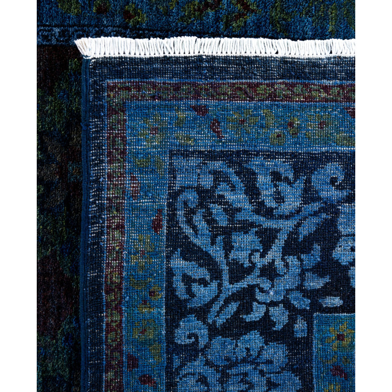 Overdyed One-of-a-Kind 4' 10" x 7' 7" Hand Knotted Area Rug