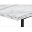 Bureaux pour bureau à domicile, bureau d'ordinateur industriel de L 48 po avec tablettes de rangement, stratifié aspect marbre blanc | Blanc | Métal