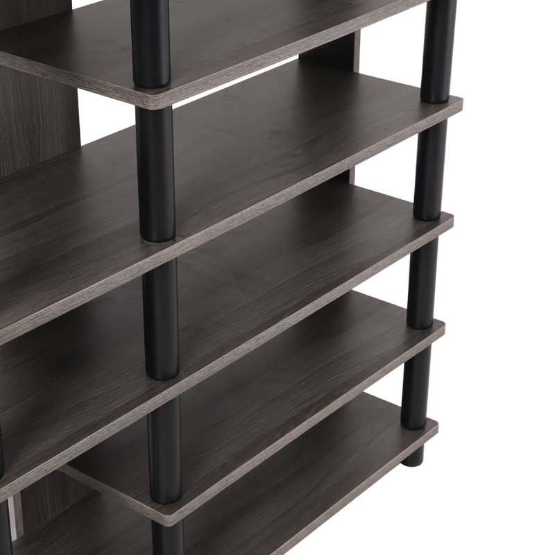 16 Pair Shoe Rack, Gray
