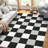 Randolph Checkered Machine Washable Rug Plaid Area Rug Soft Faux Wool Rugs Anti Slip Rugs Large Rug Carpet for Entryway Bedroom Living Room Hallway Kitchen Dining Room and Laundry Room-517140969