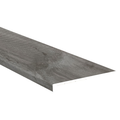 Tapis d'escalier à bordure en vinyle de luxe l 1,25 po x L 47,25 po x l 12,01 po