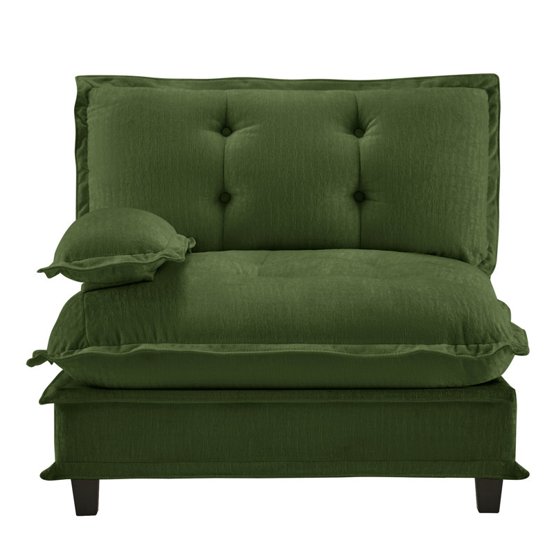 Canapé LSF 73 po en chenille verte