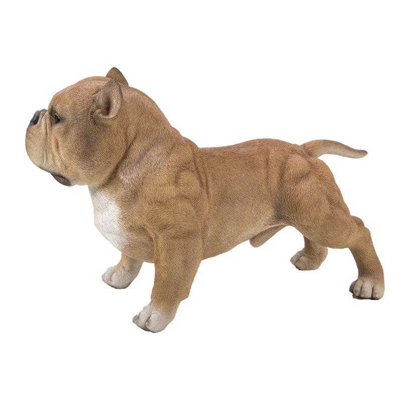 Statue de chien qui marche, Brun