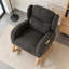 Chaise berçante en tissu Teddy-581323679