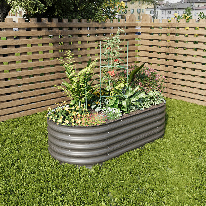 Metal Raised Garden Bed, 120" H x 160" W x 80" D