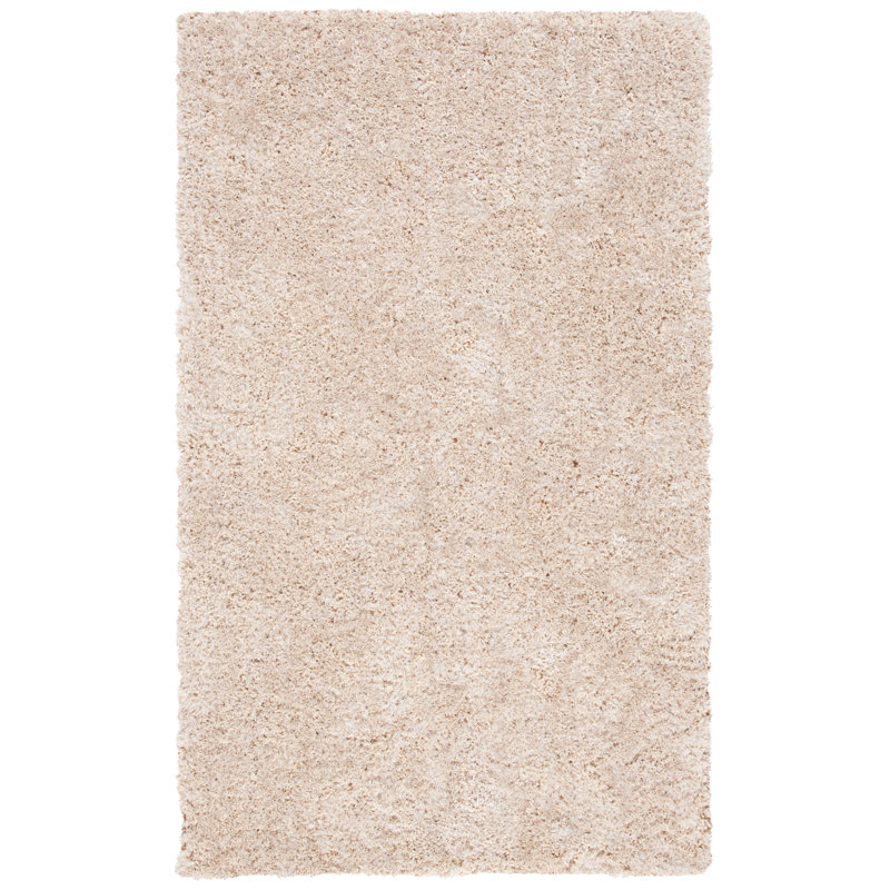 Tapis beige touffeté à la main Delane, Rectangle 5 pi x 8 pi