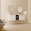 Ensemble de meuble-lavabo blanc 60 po avec lavabo et rangement