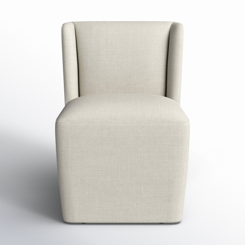 Ardeth Upholstered Side Chair, Effie Linen Performance Linen, 33" H x 23.23" W x 26" D