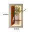 Décoration murale 3D avec DEL à 3 couleurs réglables, plantes simulées, vase en verre, statue de lapin et d'interface pour chambre à coucher, installation facile, sculpture d'arrangement de bricolage, statue, culture hydroponique