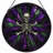 12"H Skull Skeleton Stained Glass Window Panel