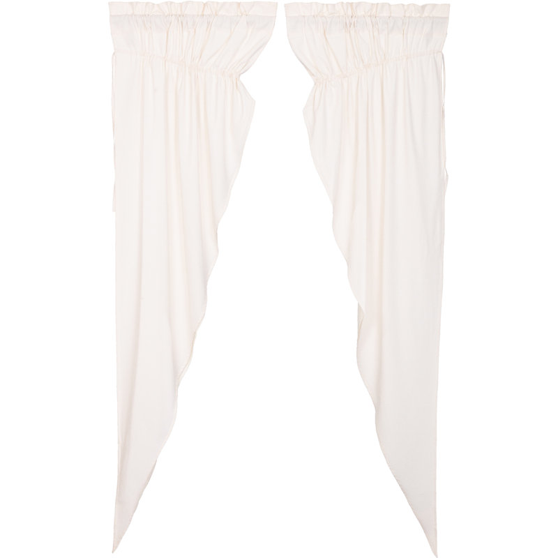 Paire de rideaux obscurcissant avec passe-tringle Chiana, Blanc antique