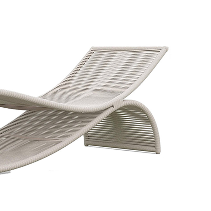 Chaise longue d'extérieur Creative, Beige