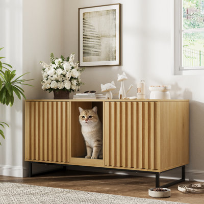Faaris Engineered Wood Litter Box Enclosure