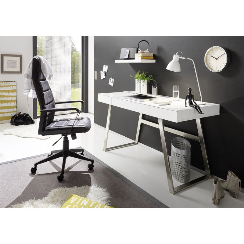 Johnnie Metal Base Writing Desk